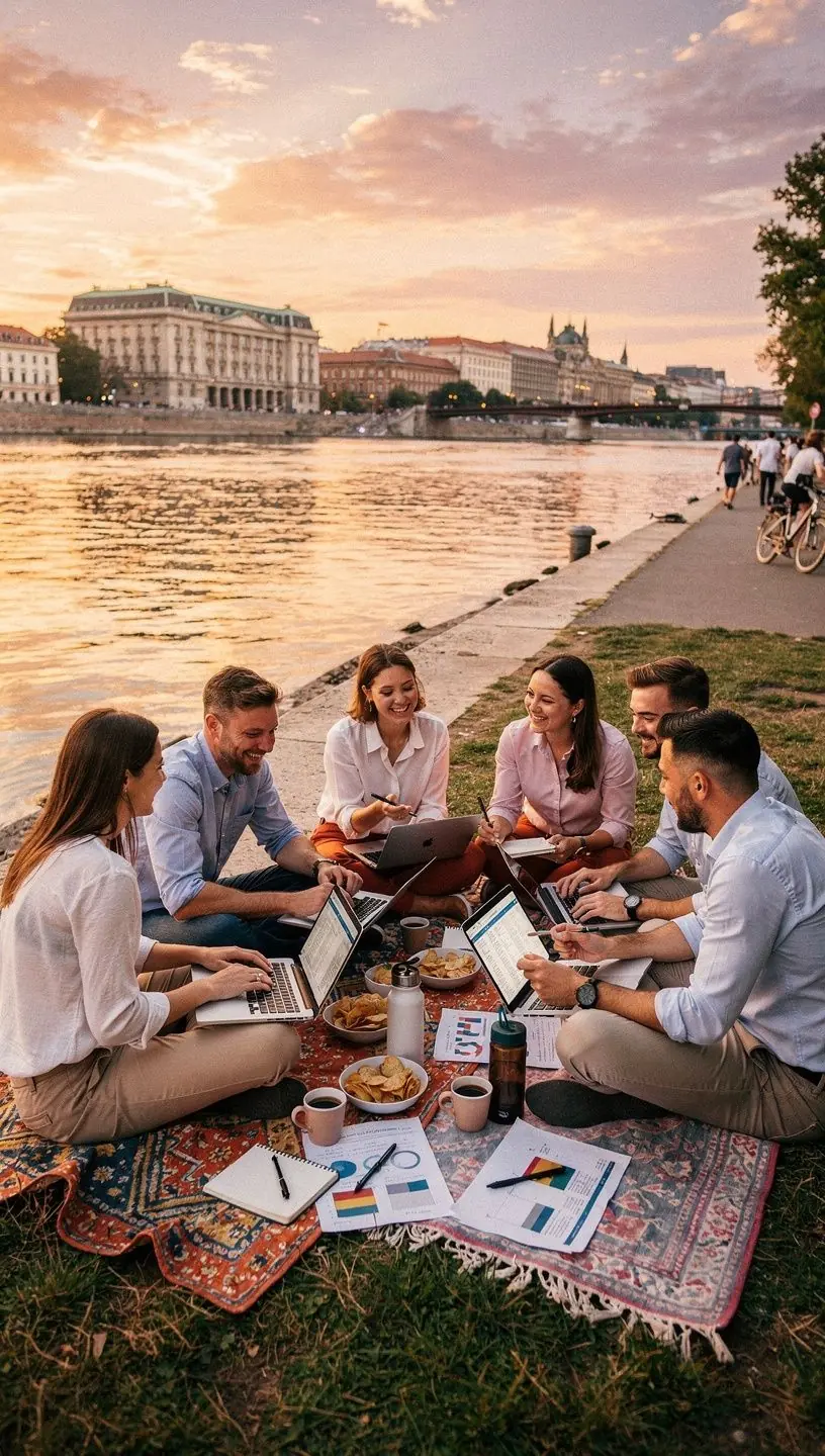 Grafikus ábra a havi költségvetés elkészítésének lépéseiről és mintáiról.